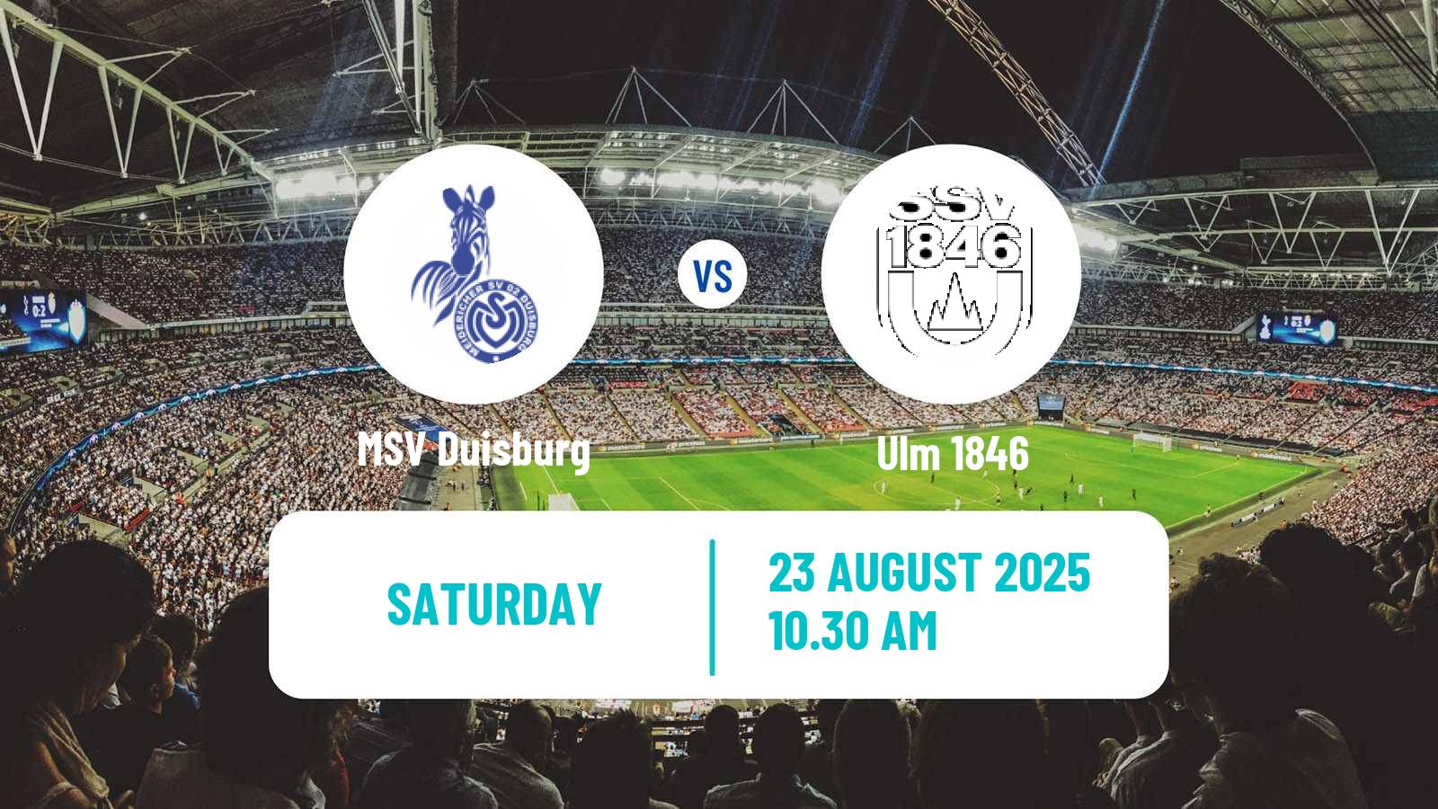 Football German 3 Bundesliga Duisburg - Ulm 1846