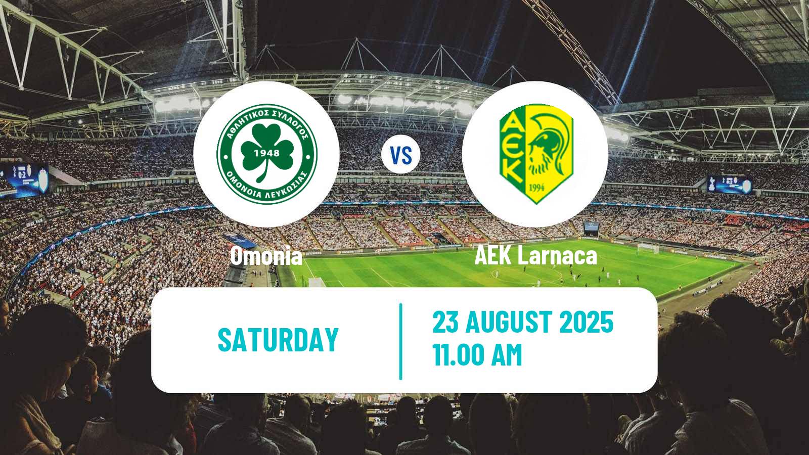 Football Cypriot First Division Omonia - AEK Larnaca