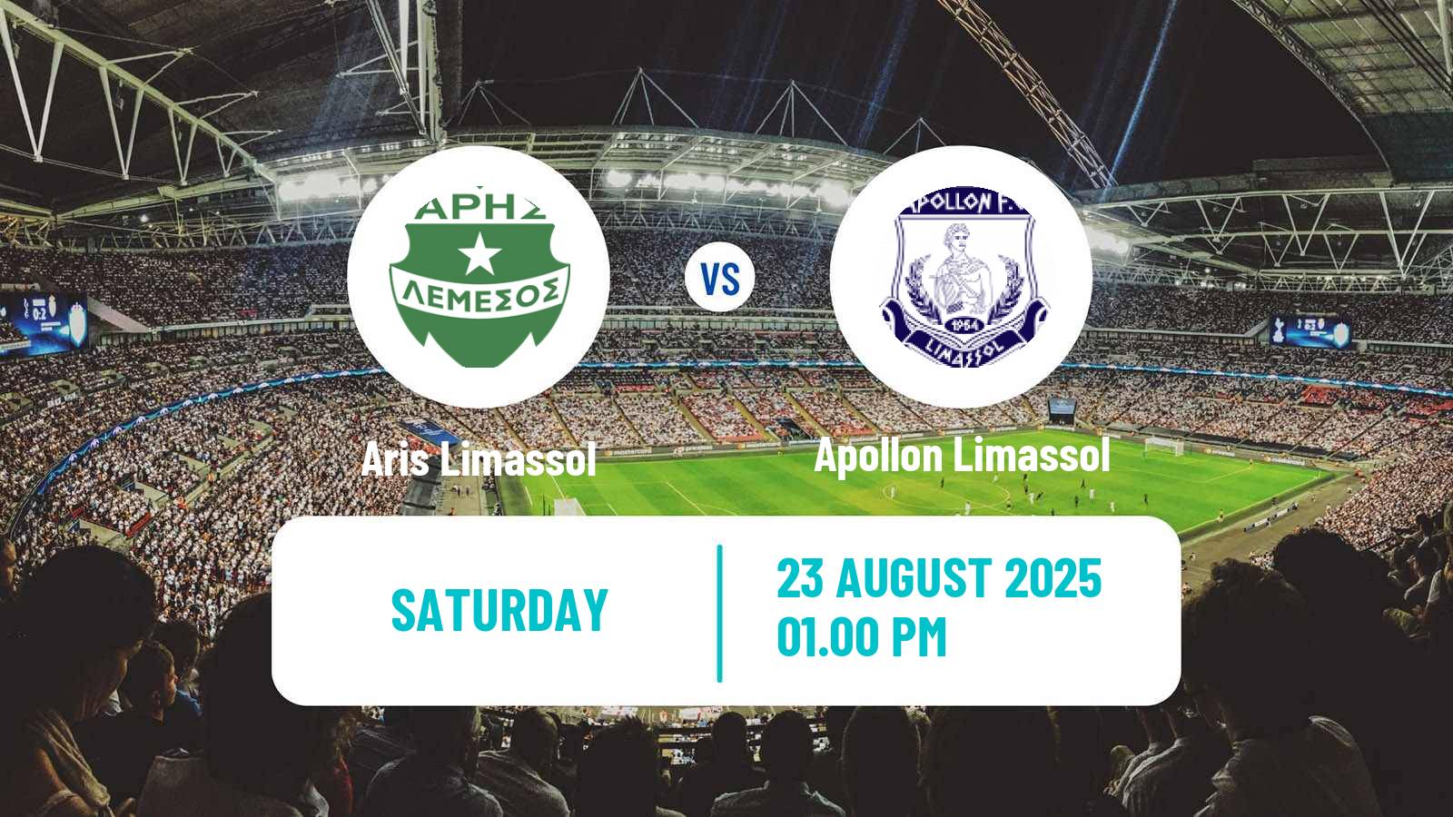 Football Cypriot First Division Aris Limassol - Apollon Limassol