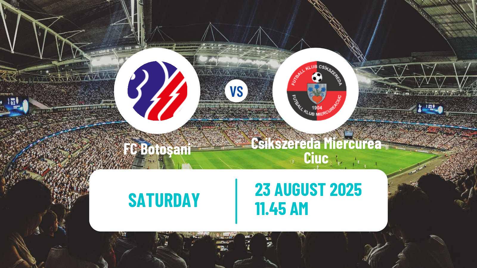 Football Romanian Liga 1 Botoșani - Csíkszereda Miercurea Ciuc