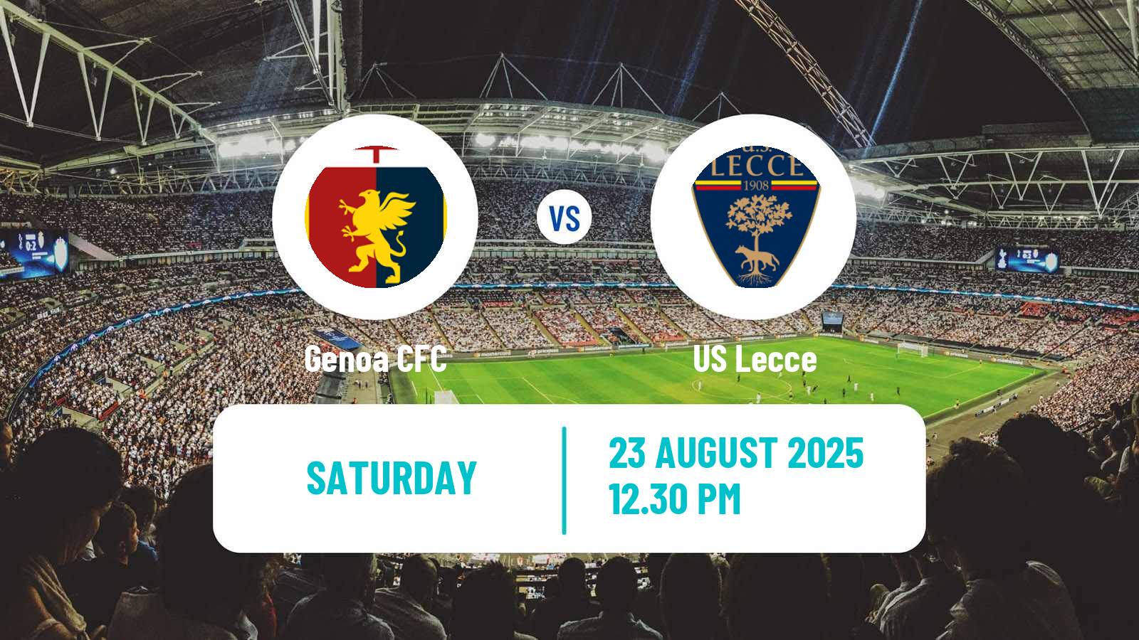 Football Italian Serie A Genoa - Lecce