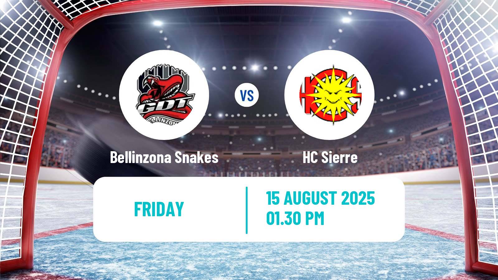 Hockey Club Friendly Ice Hockey Bellinzona Snakes - Sierre