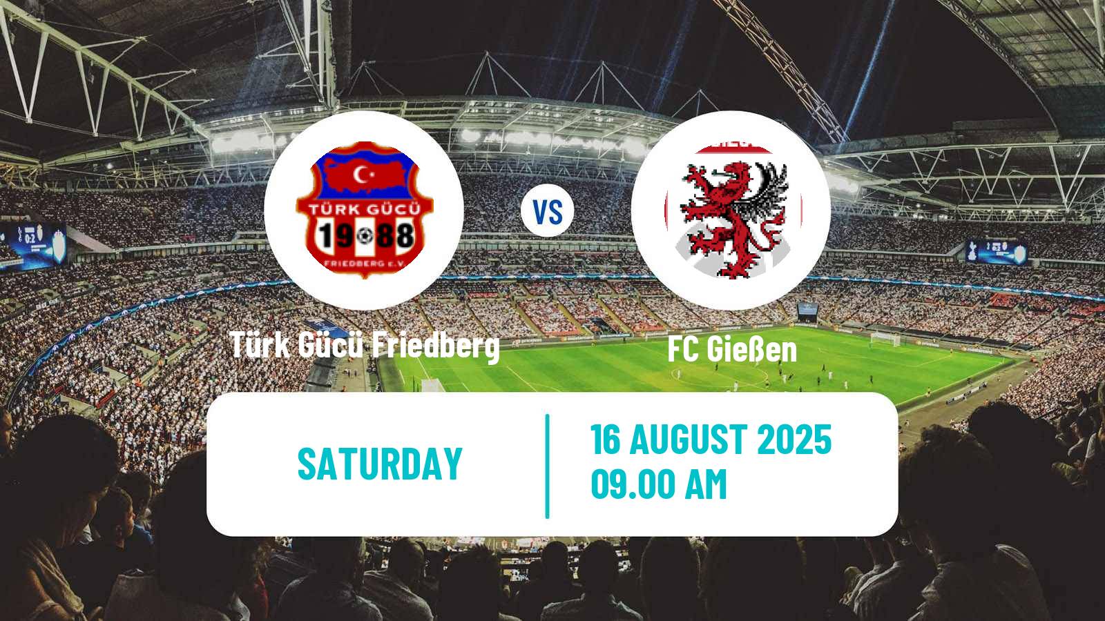 Football German Oberliga Hessen Türk Gücü Friedberg - Gießen