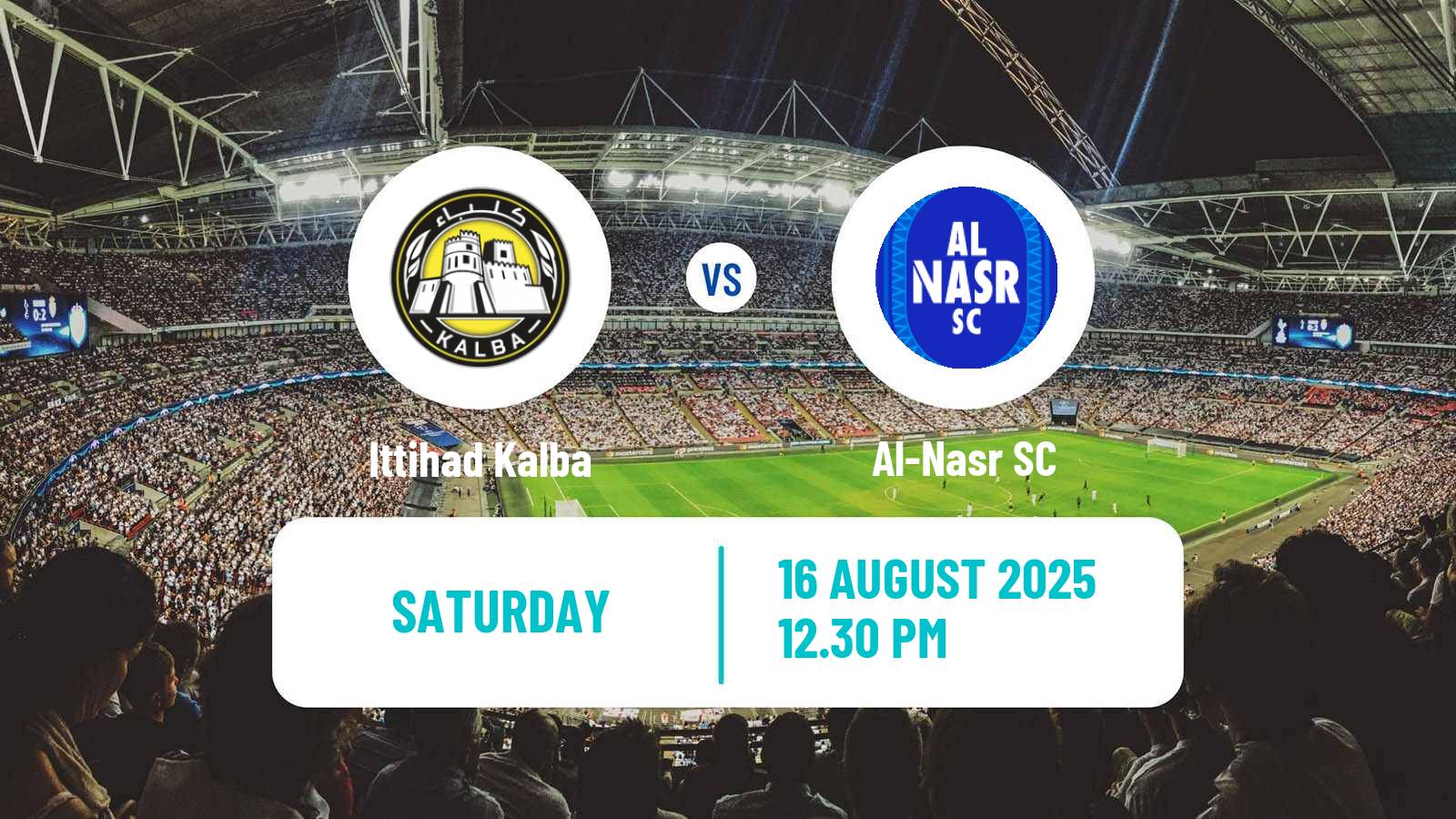 Football UAE Football League Ittihad Kalba - Al-Nasr