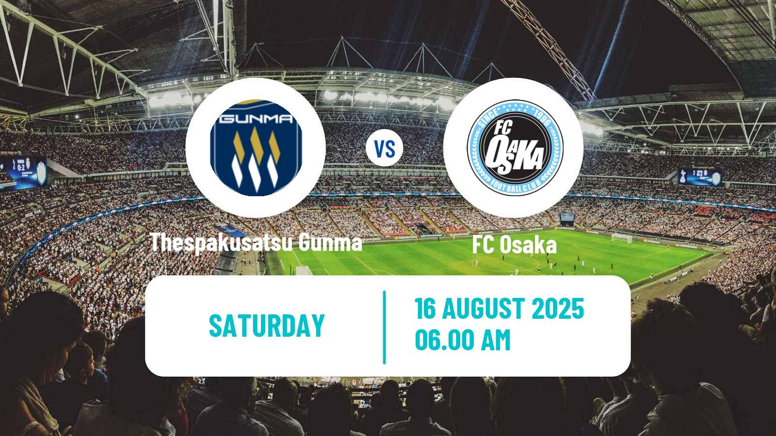 Football Japan J3 League Thespakusatsu Gunma - Osaka