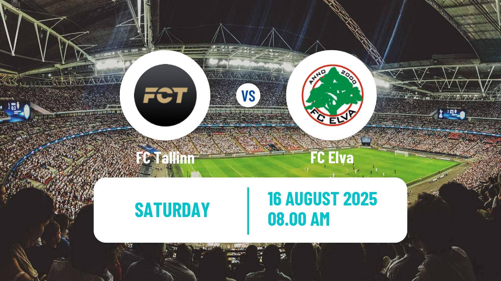 Football Estonian Esiliiga FC Tallinn - Elva