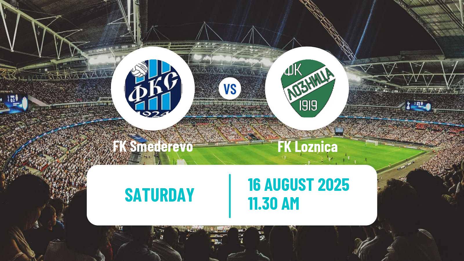 Football Serbian Prva Liga Smederevo - Loznica