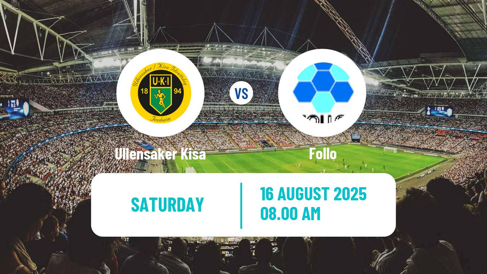 Football Norwegian Division 2 - Group 2 Ullensaker Kisa - Follo