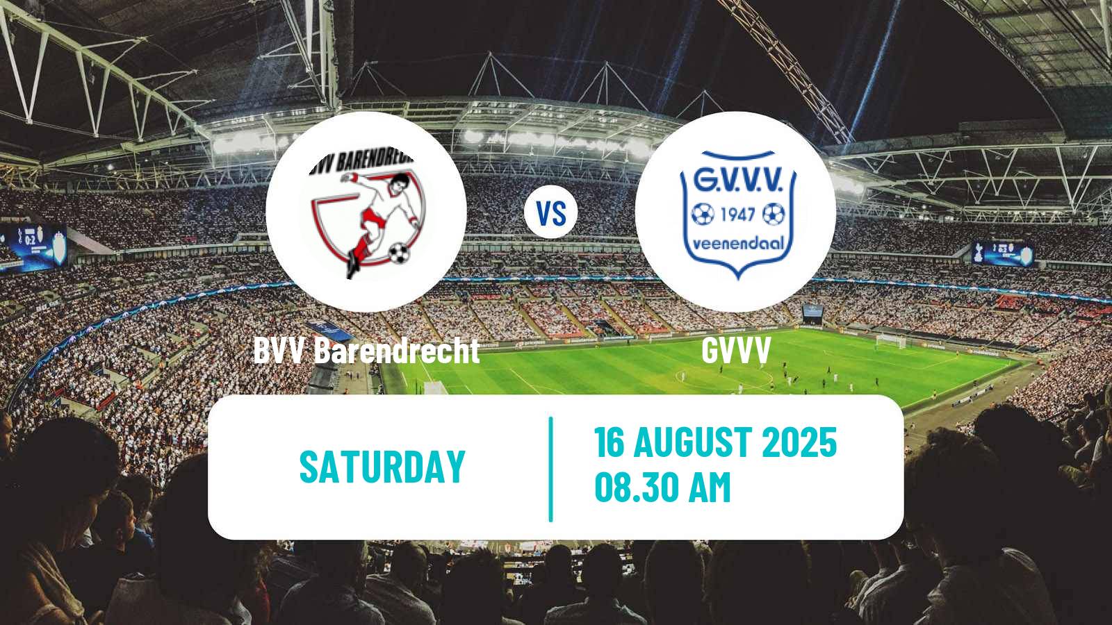 Football Dutch Tweede Divisie BVV Barendrecht - GVVV