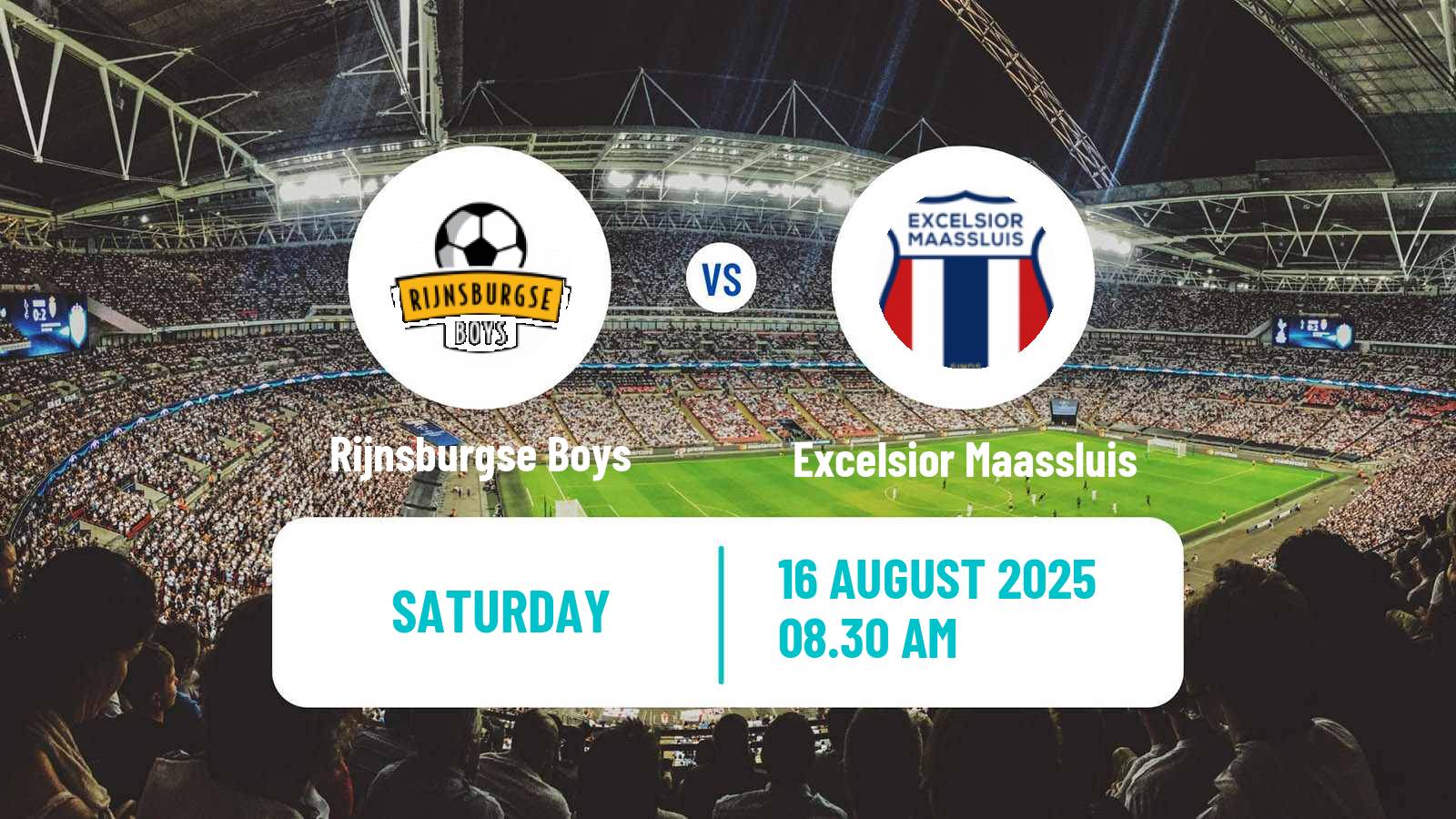 Football Dutch Tweede Divisie Rijnsburgse Boys - Excelsior Maassluis