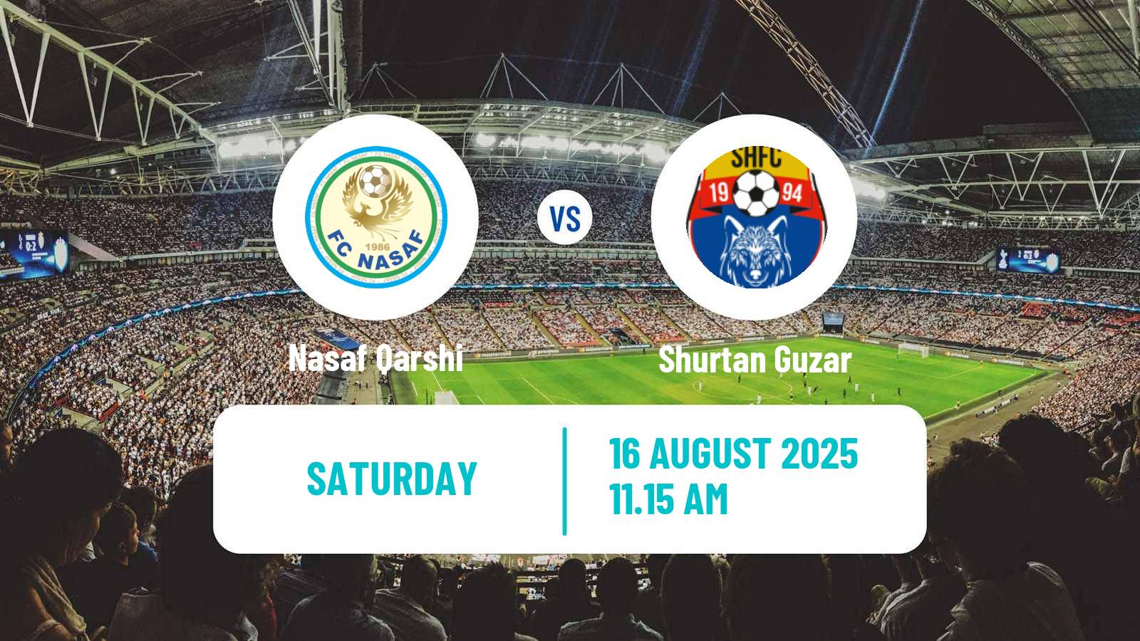 Football Uzbek League Nasaf Qarshi - Shurtan Guzar