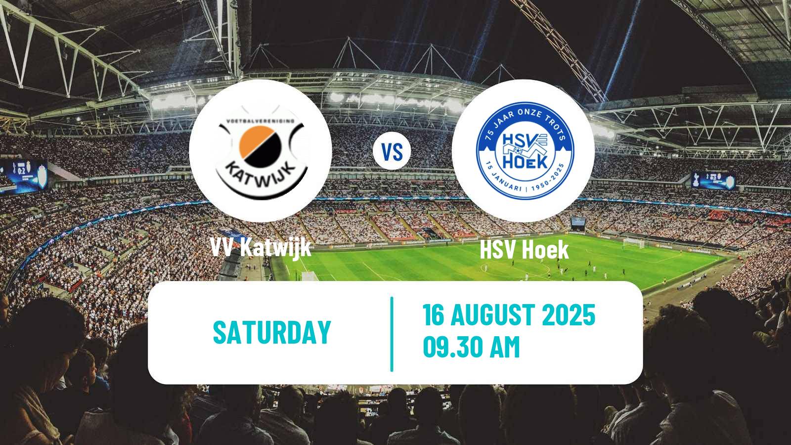 Football Dutch Tweede Divisie Katwijk - HSV Hoek