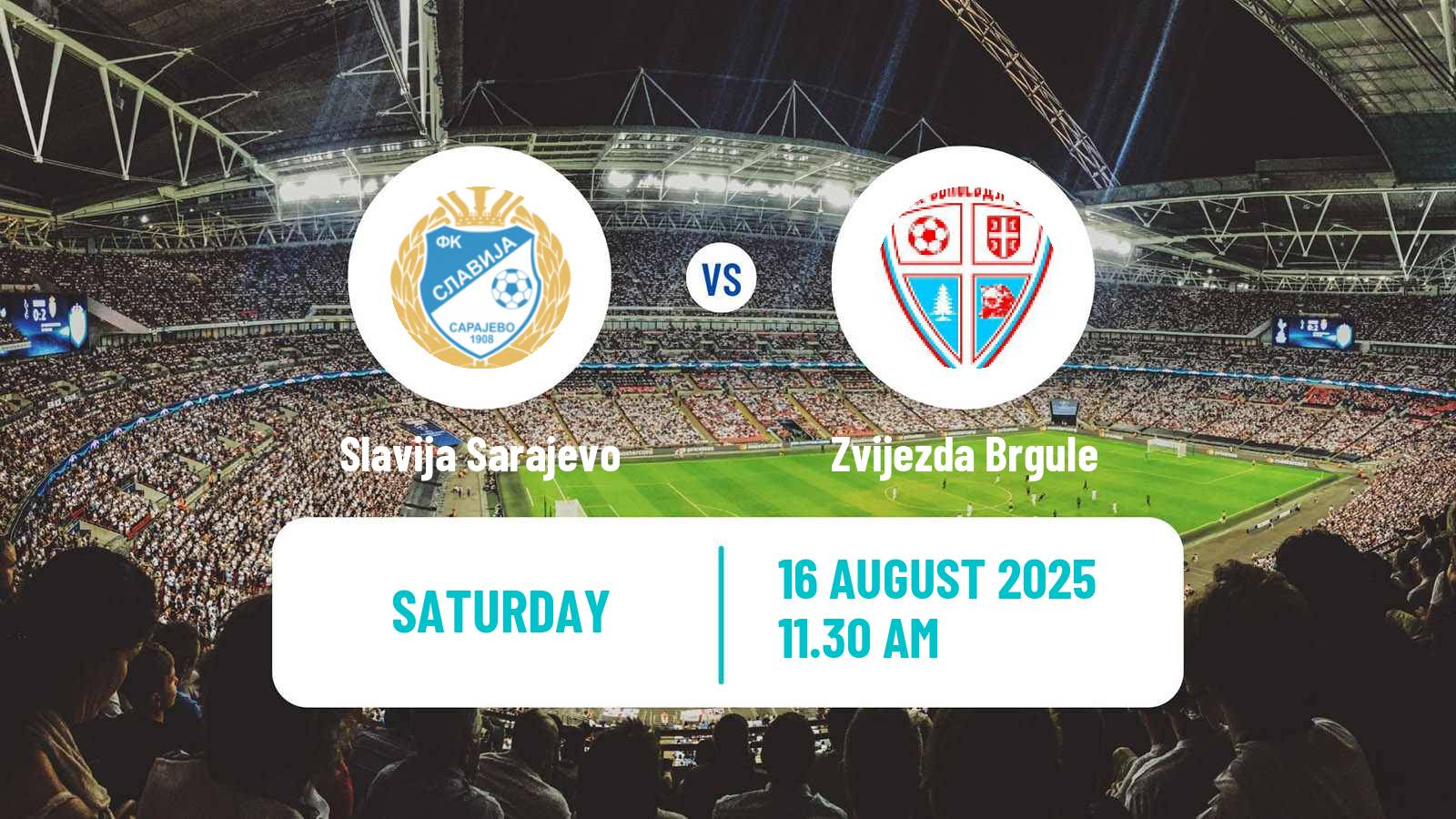 Football Bosnian Prva Liga RS Slavija Sarajevo - Zvijezda Brgule