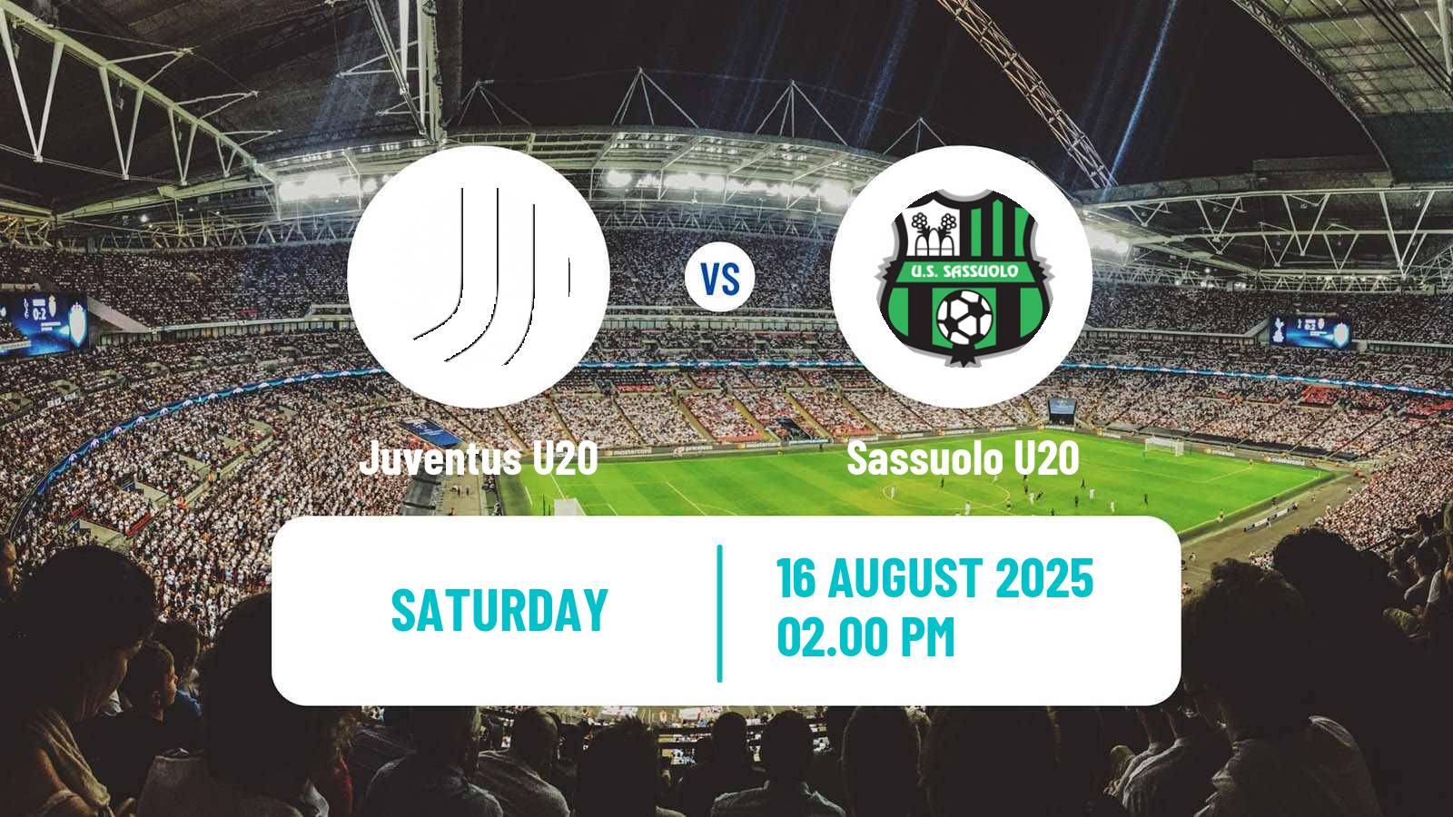 Football Italian Primavera 1 Juventus U20 - Sassuolo U20