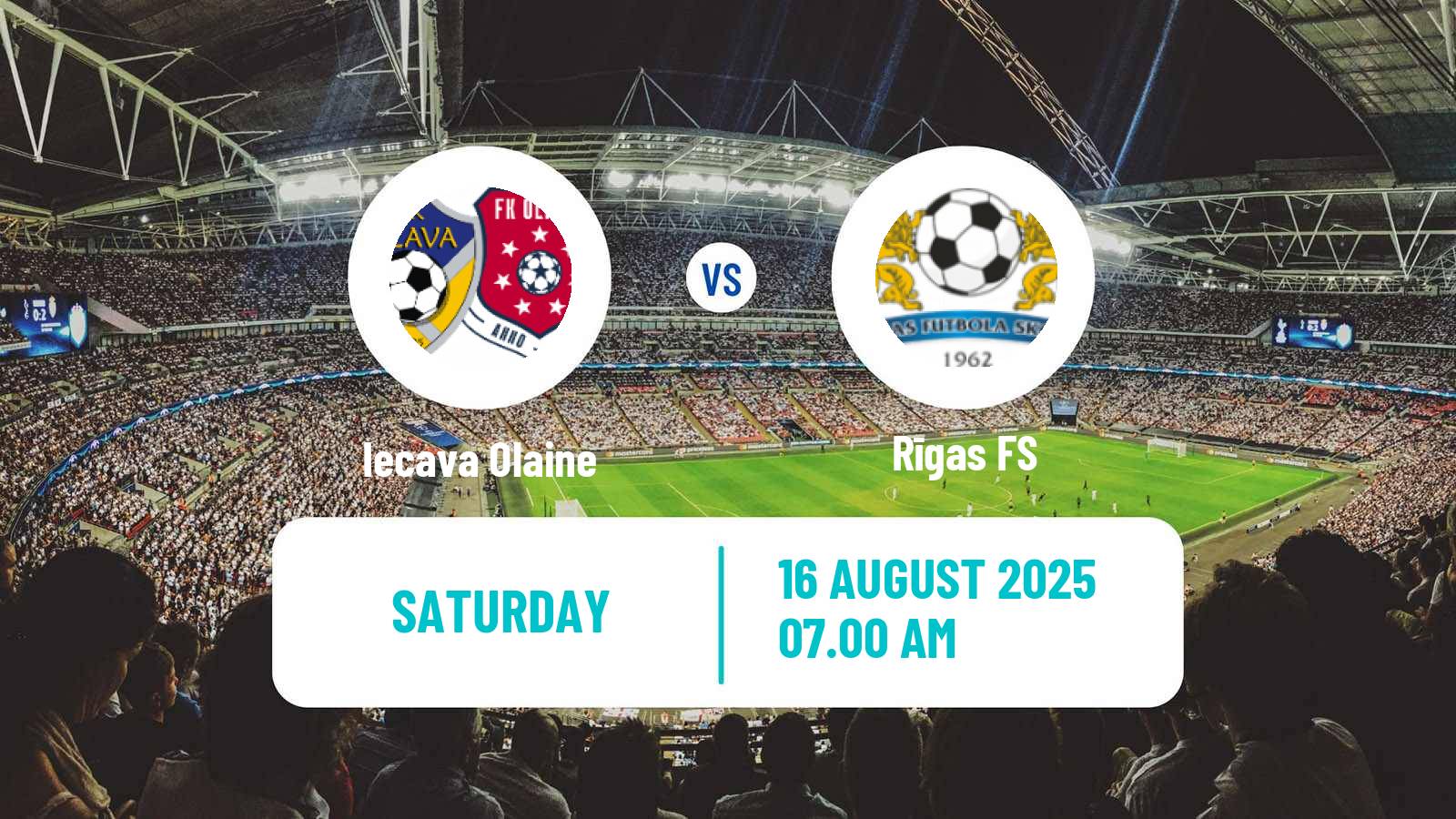 Football Latvian 1 Liga Women Iecava Olaine - Rīgas FS