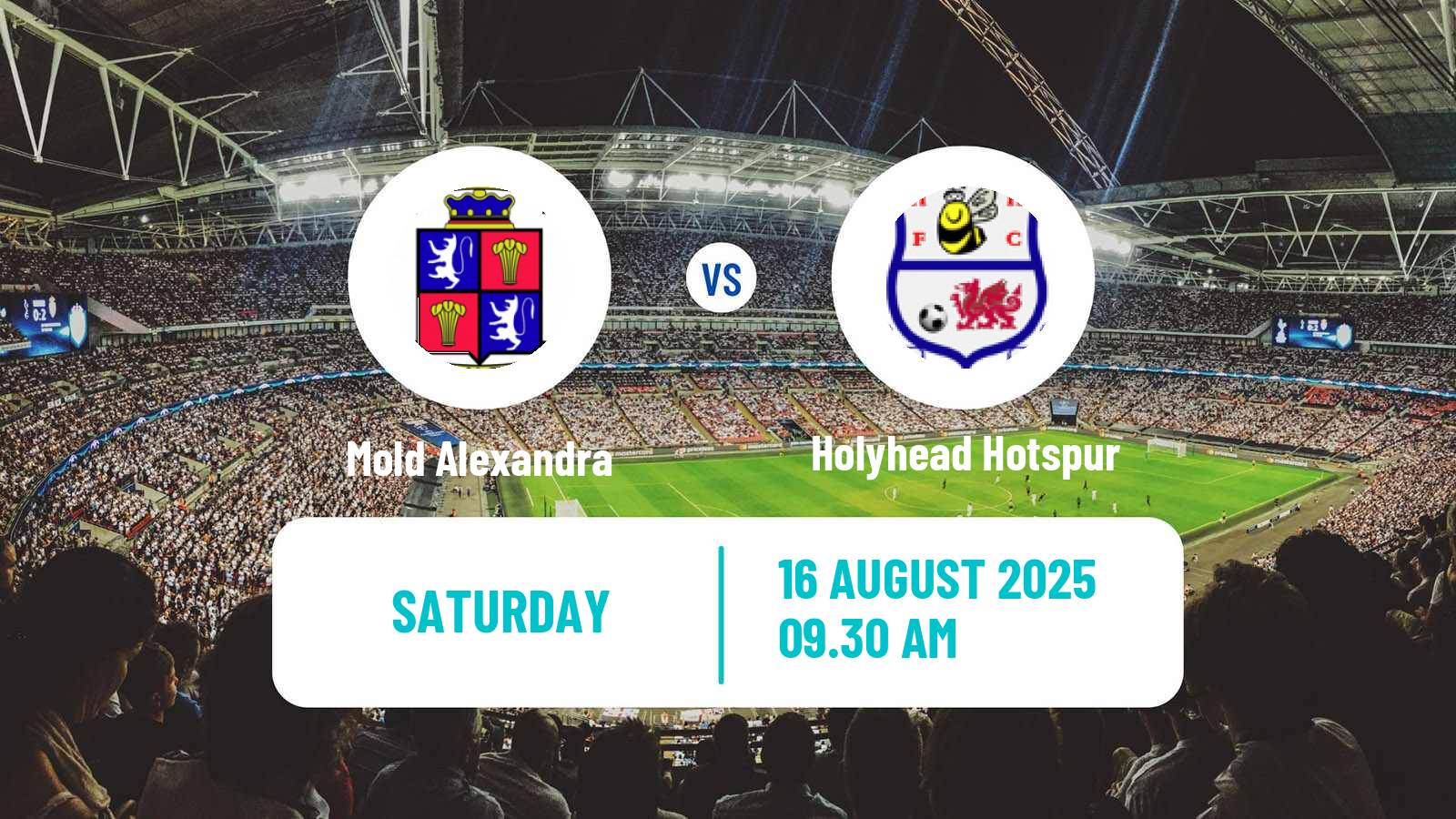 Football Welsh Cymru North Mold Alexandra - Holyhead Hotspur