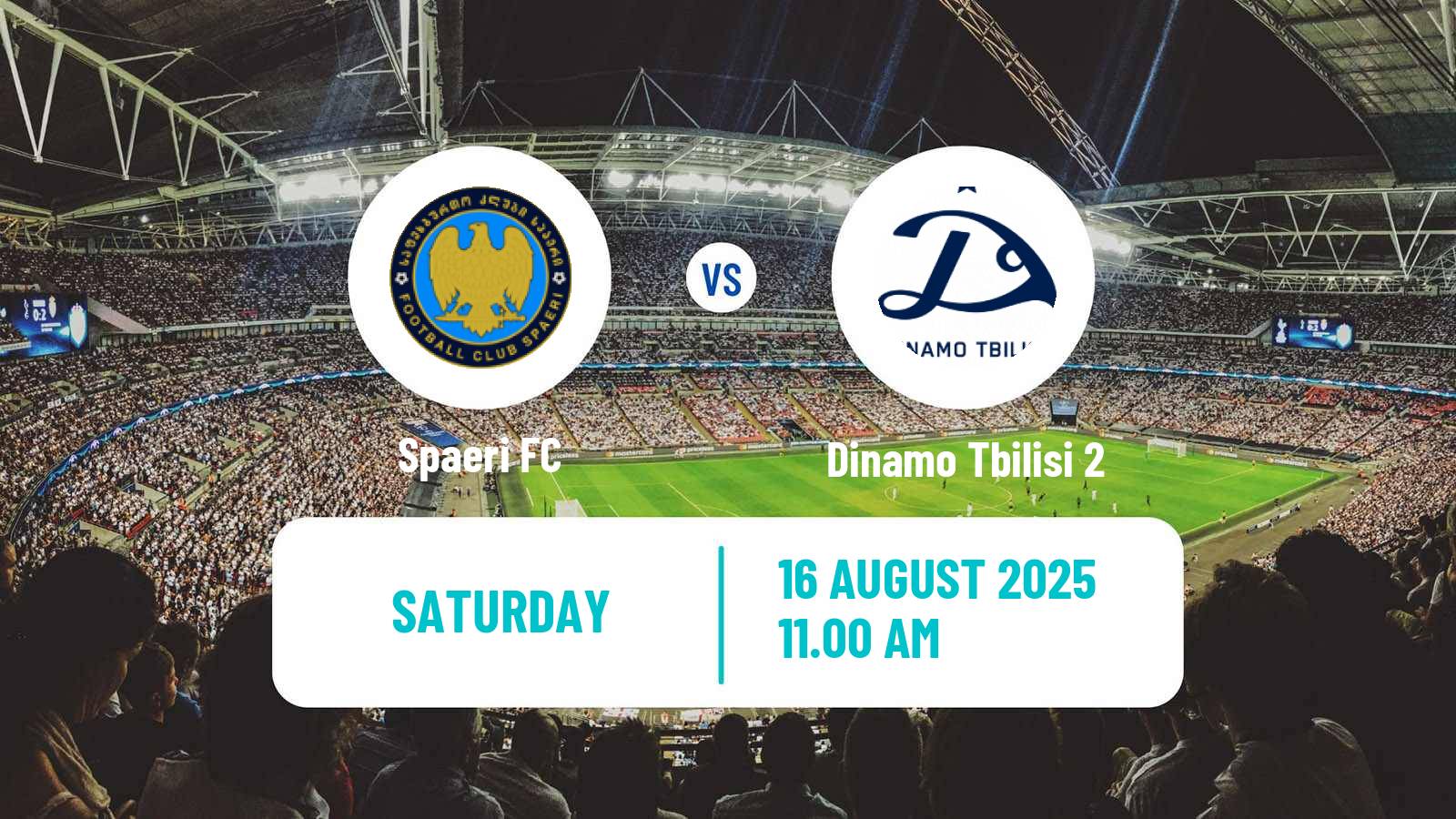Football Georgian Erovnuli Liga 2 Spaeri - Dinamo Tbilisi 2