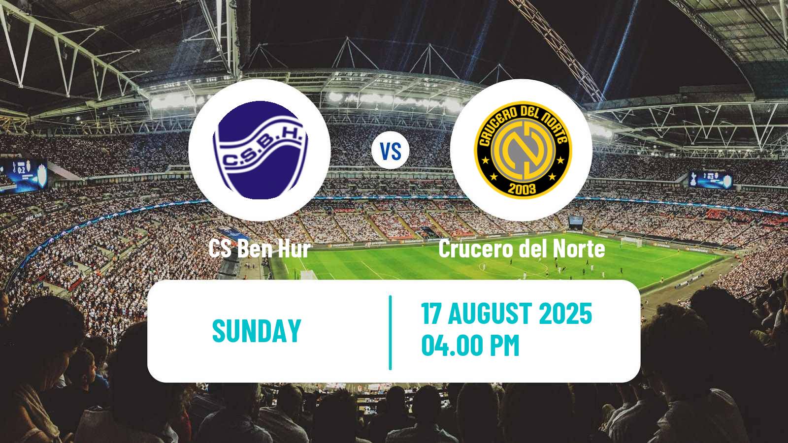 Football Argentinian Torneo Federal Ben Hur - Crucero del Norte