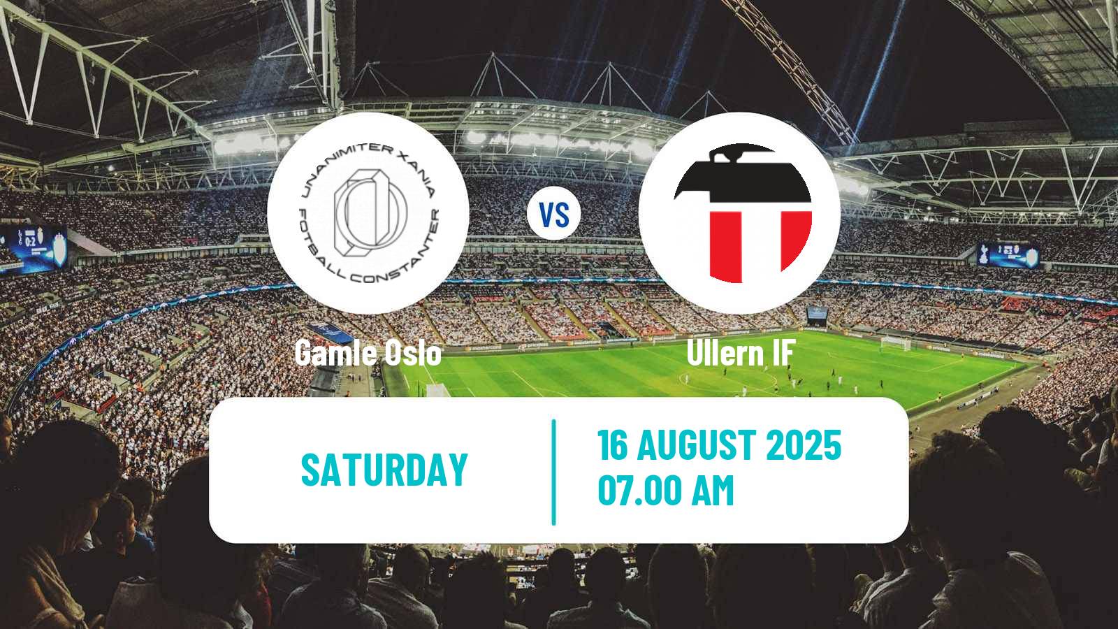 Football Norwegian Division 3 - Group 1 Gamle Oslo - Ullern