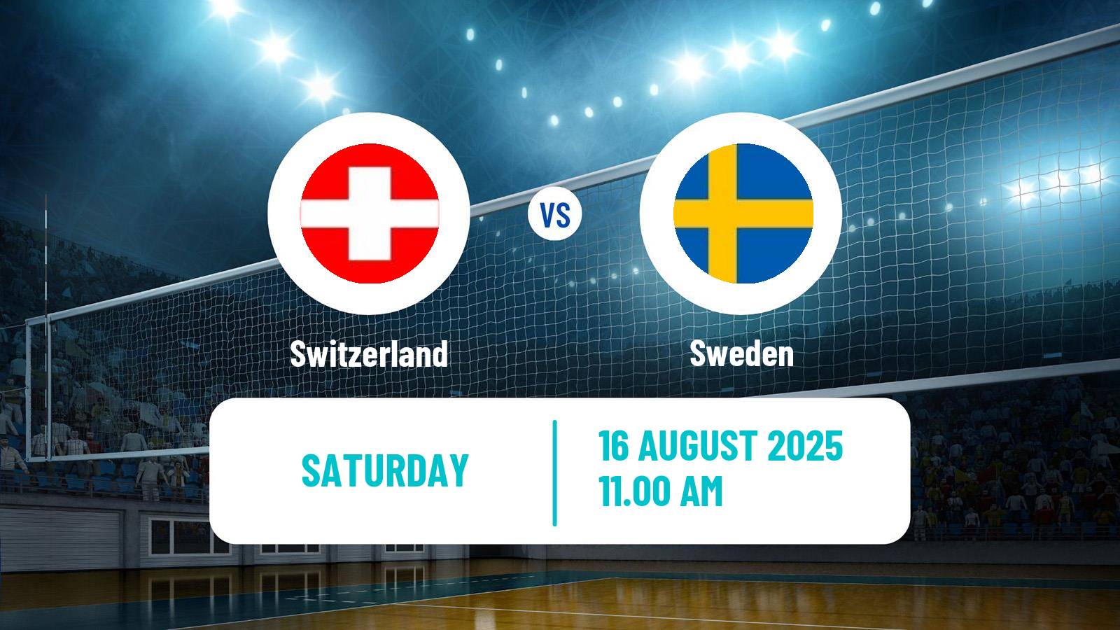 Volleyball European Championships Volleyball Switzerland - Sweden