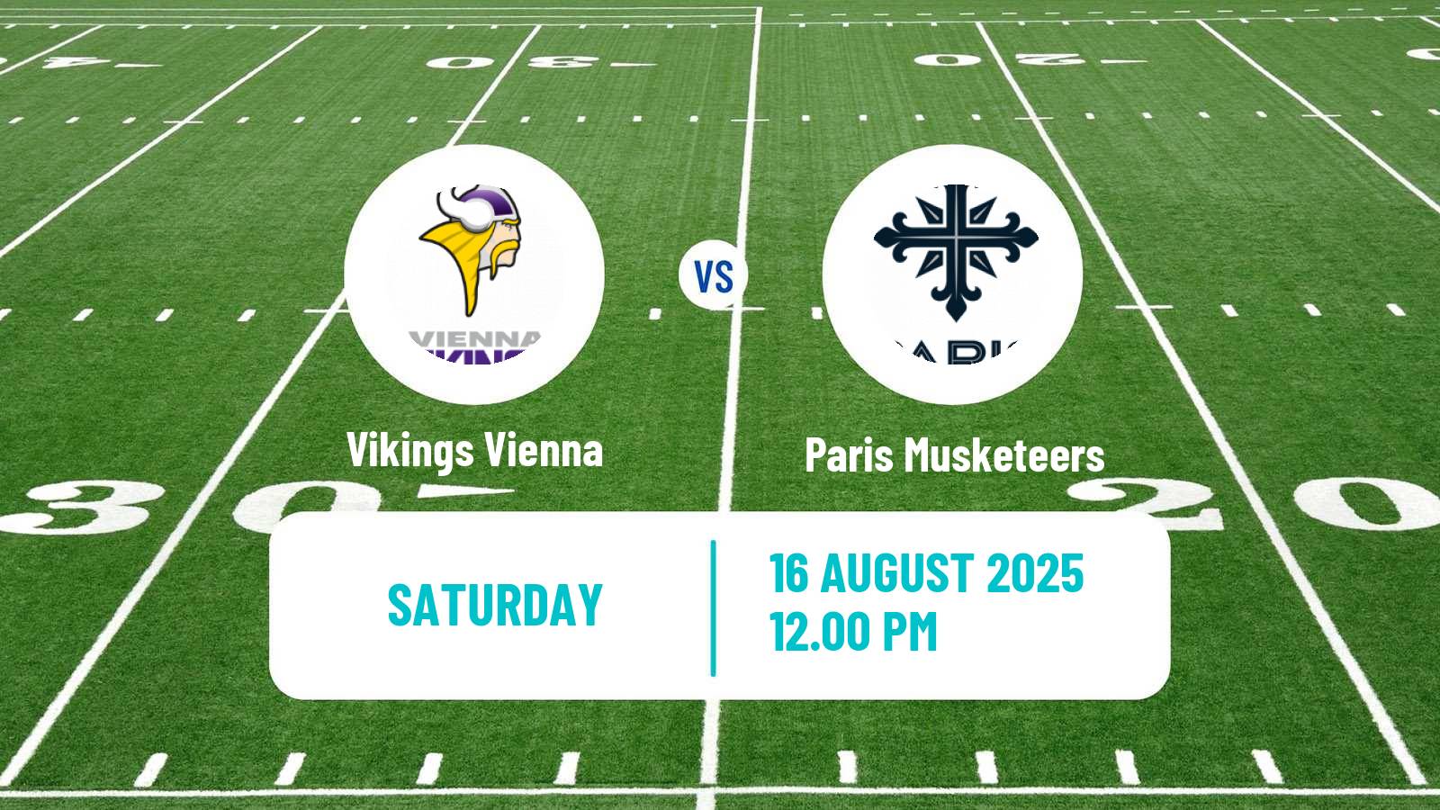 American football European League of American Football Vikings Vienna - Paris Musketeers