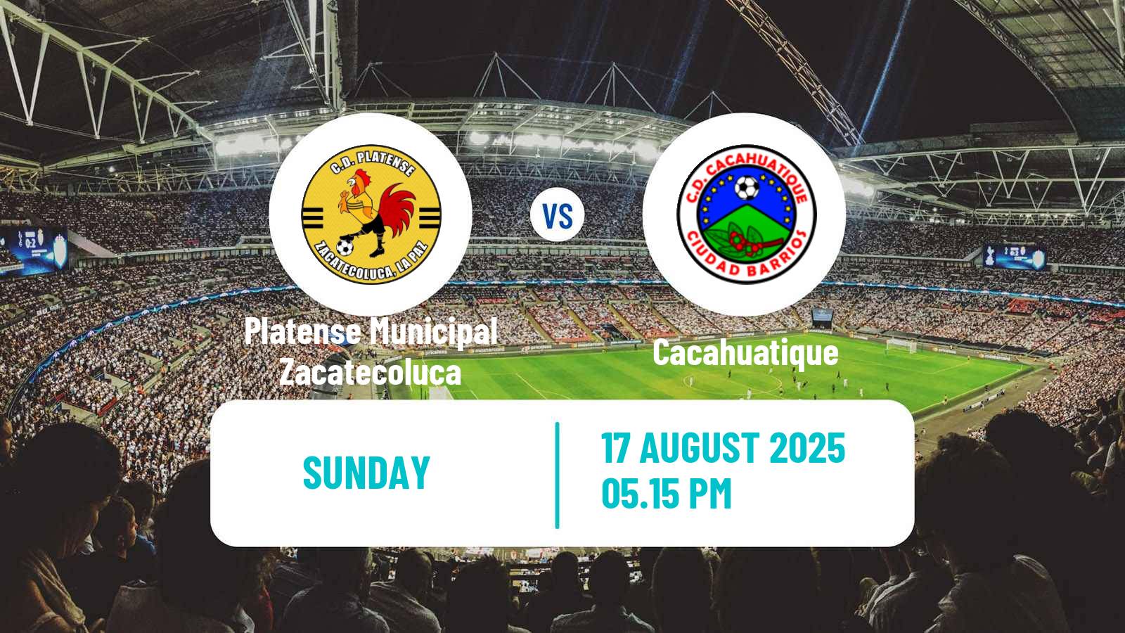Football El Salvador Primera Division Platense Municipal Zacatecoluca - Cacahuatique