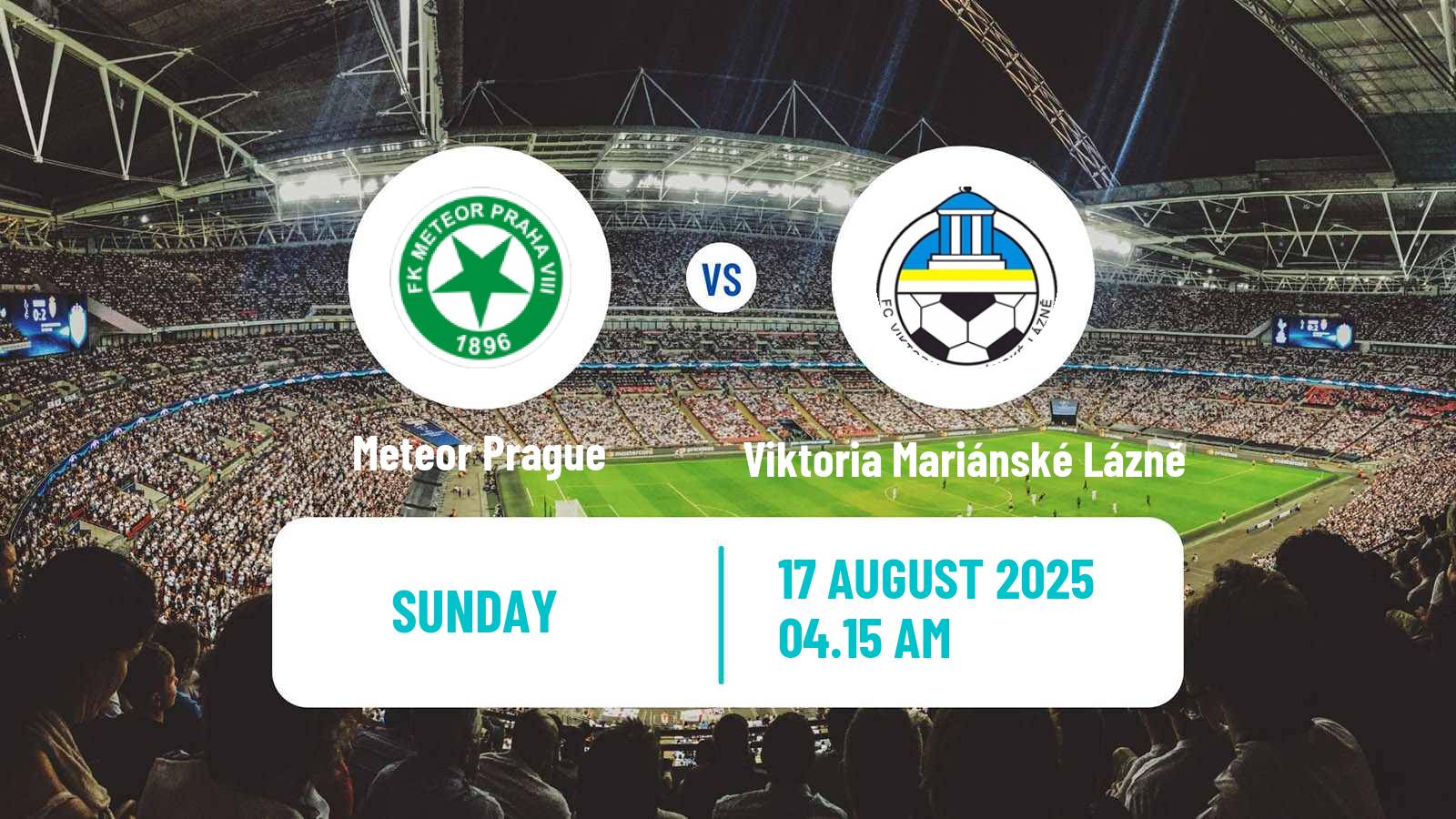 Football Czech Division B Meteor Prague - Viktoria Mariánské Lázně