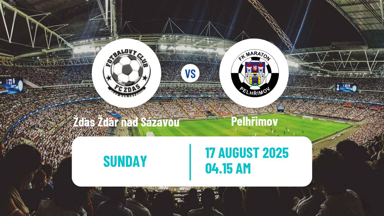 Football Czech Division D Žďas Žďár nad Sázavou - Pelhřimov