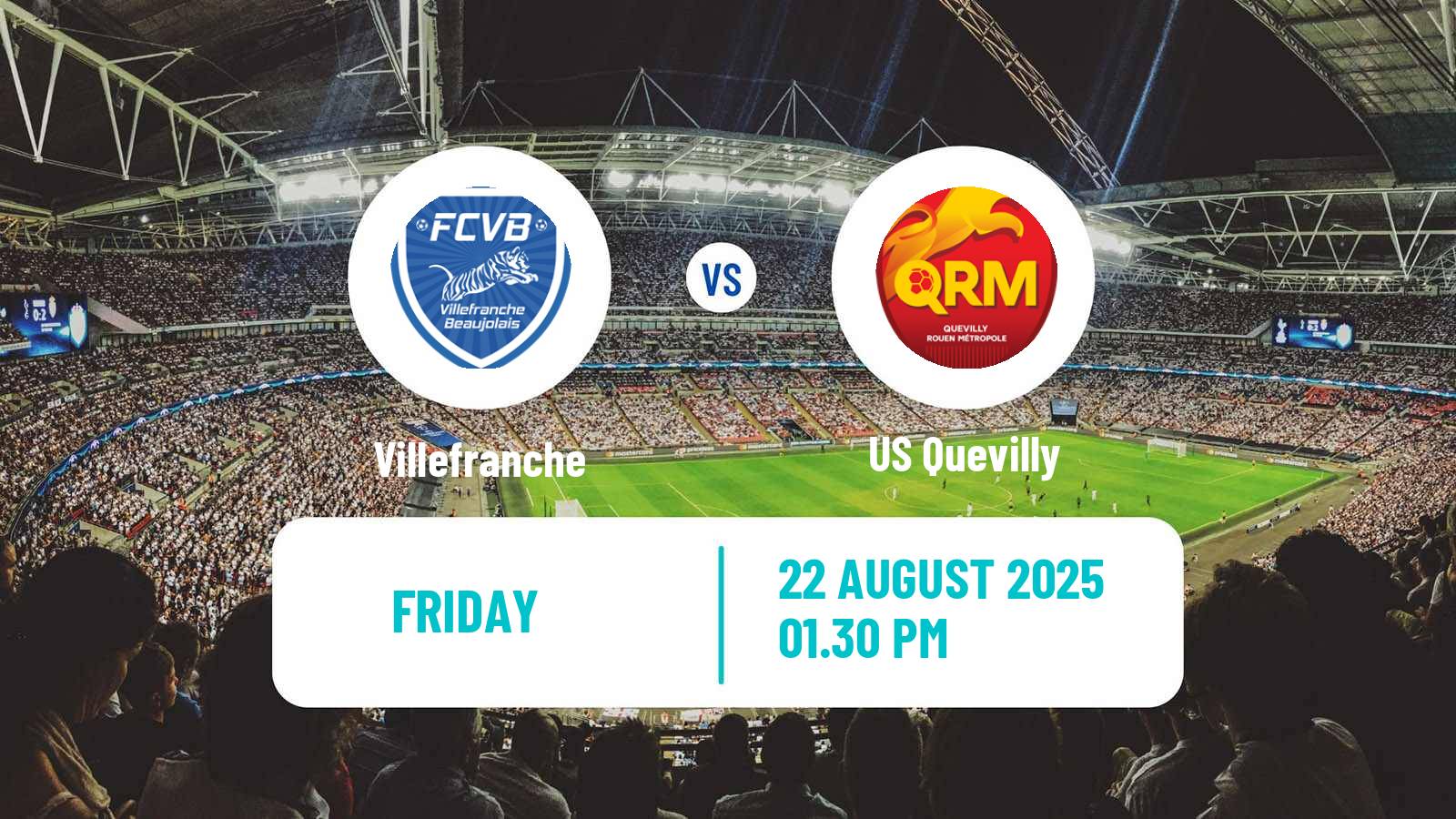 Football French National League Villefranche - Quevilly