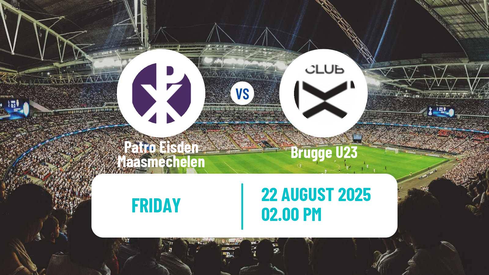 Football Belgian Сhallenger Pro League Patro Eisden Maasmechelen - Brugge U23