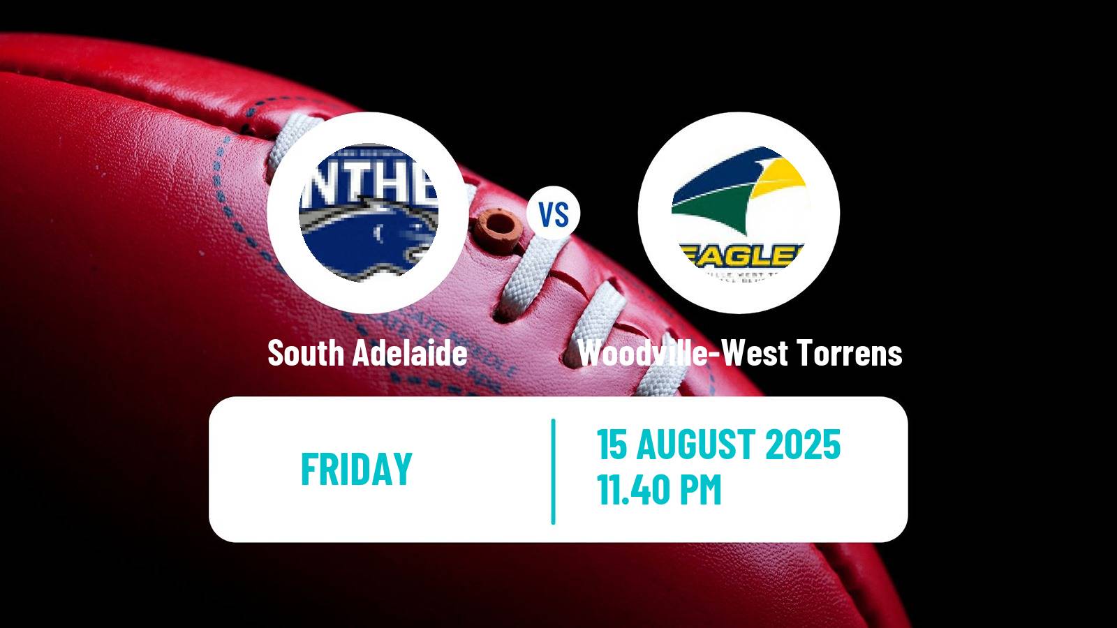 Aussie rules SANFL South Adelaide - Woodville-West Torrens