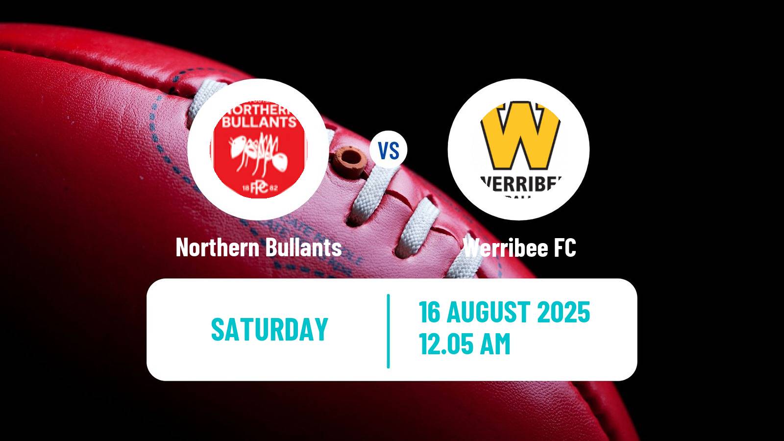 Aussie rules VFL Northern Bullants - Werribee