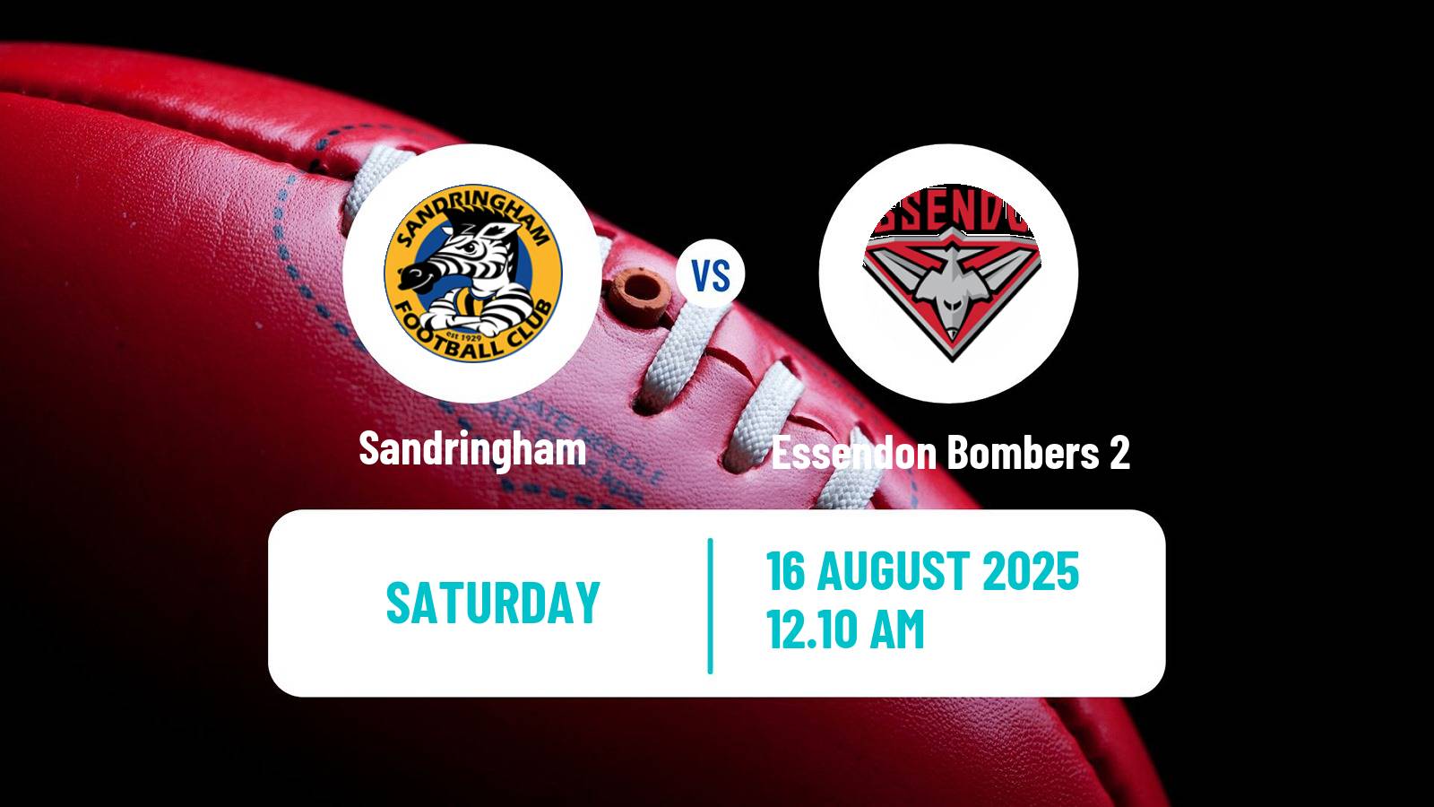 Aussie rules VFL Sandringham - Essendon Bombers 2