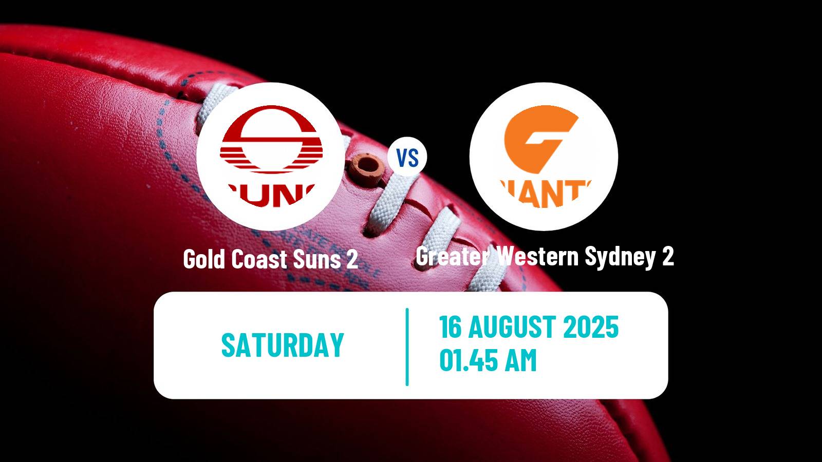 Aussie rules VFL Gold Coast Suns 2 - Greater Western Sydney 2