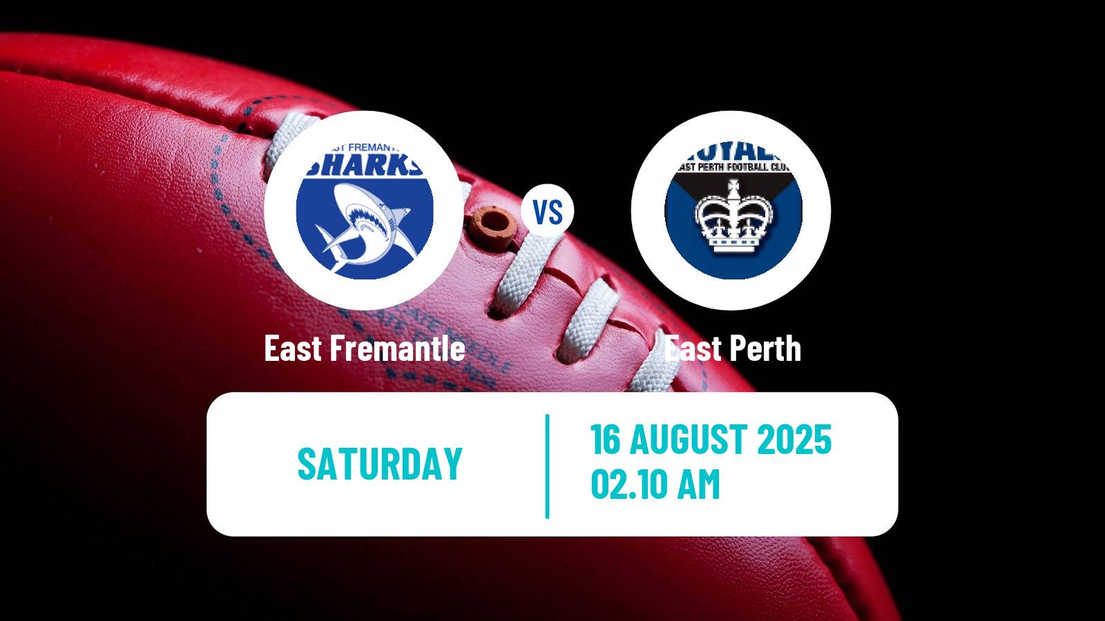 Aussie rules WAFL East Fremantle - East Perth
