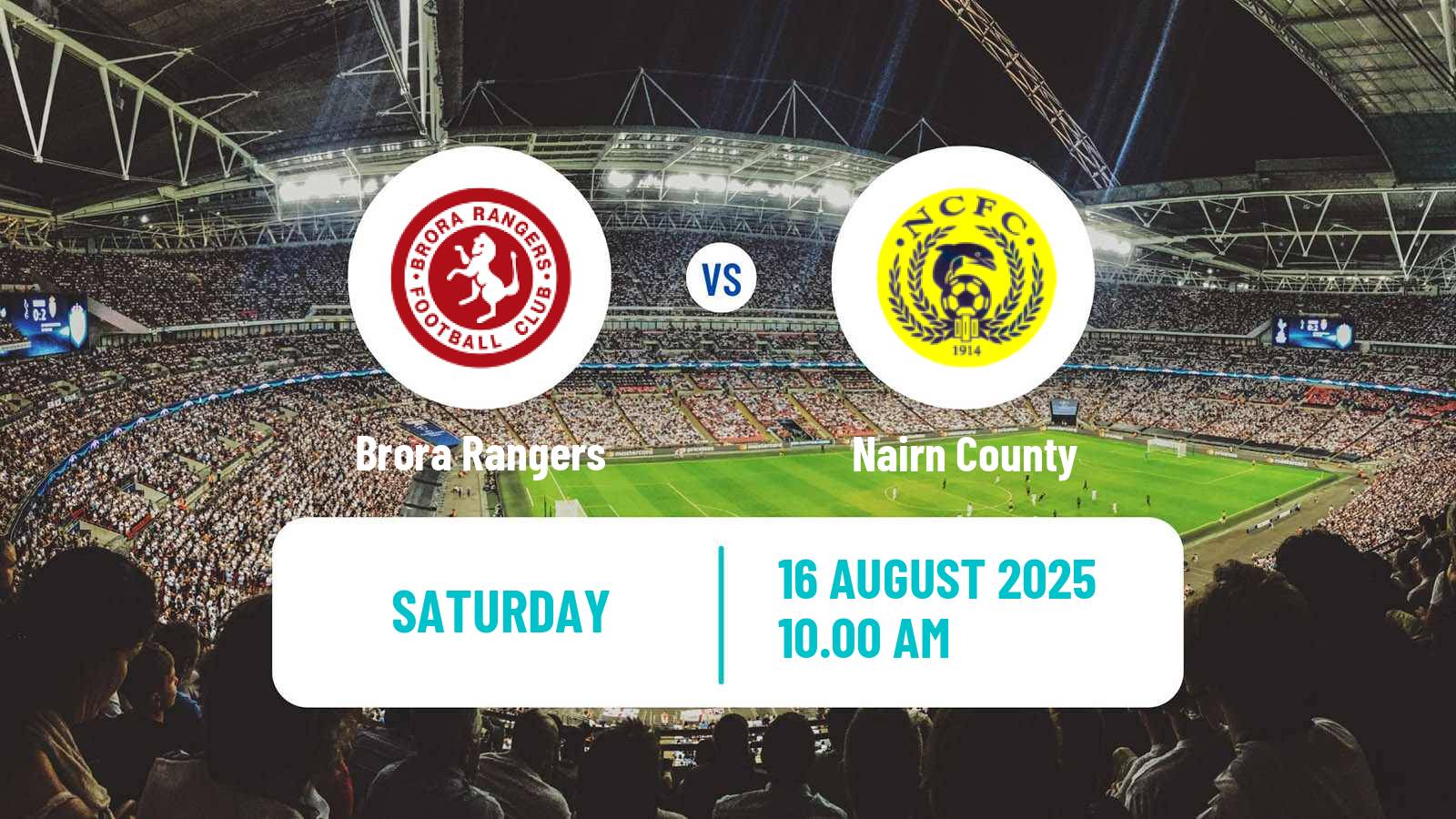 Football Scottish Highland League Brora Rangers - Nairn County