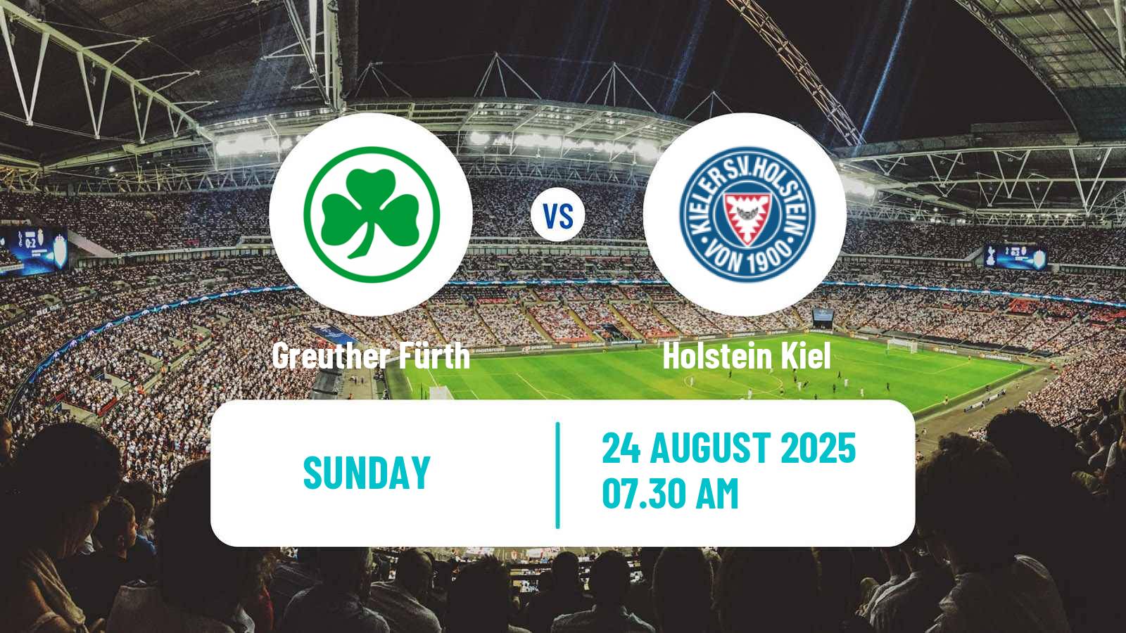 Football German 2 Bundesliga Greuther Fürth - Holstein Kiel