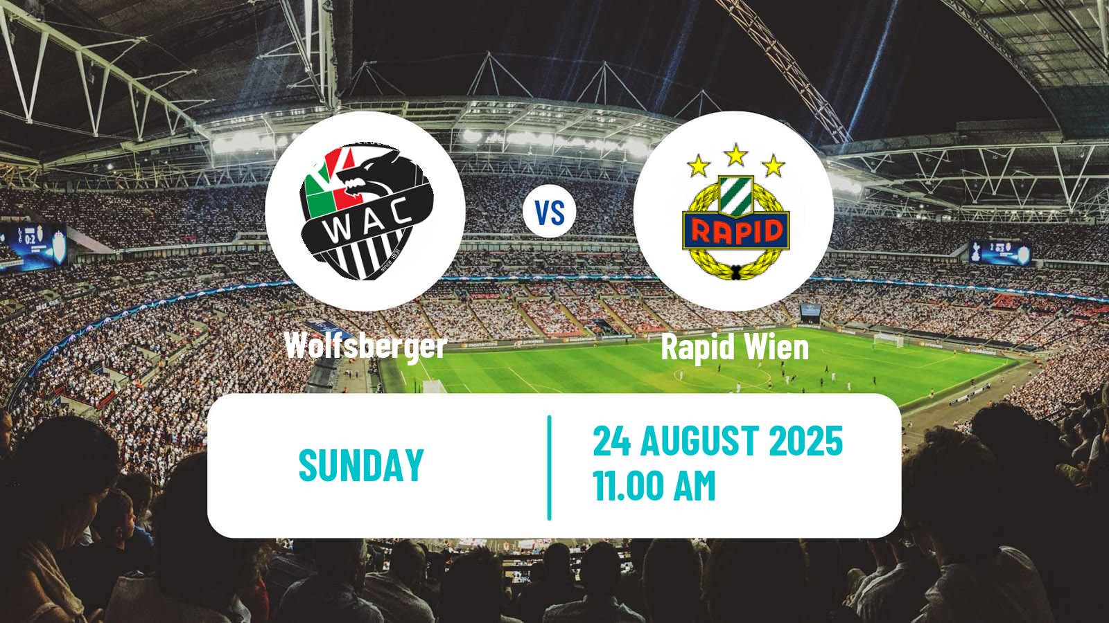 Football Austrian Bundesliga Wolfsberger - Rapid Wien