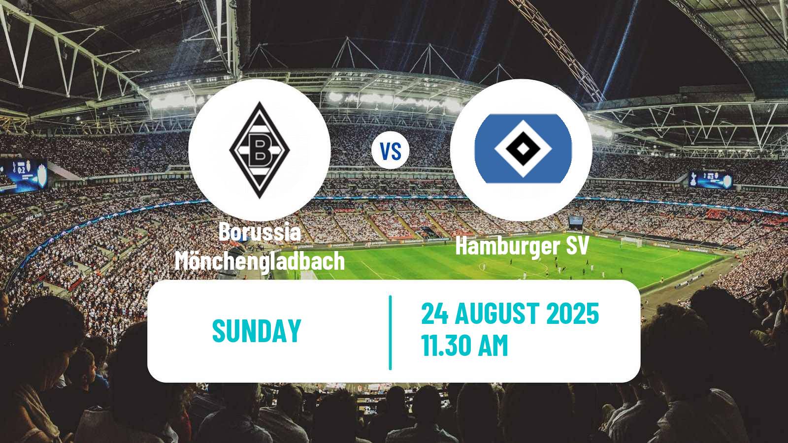 Football German Bundesliga Borussia Mönchengladbach - Hamburger SV