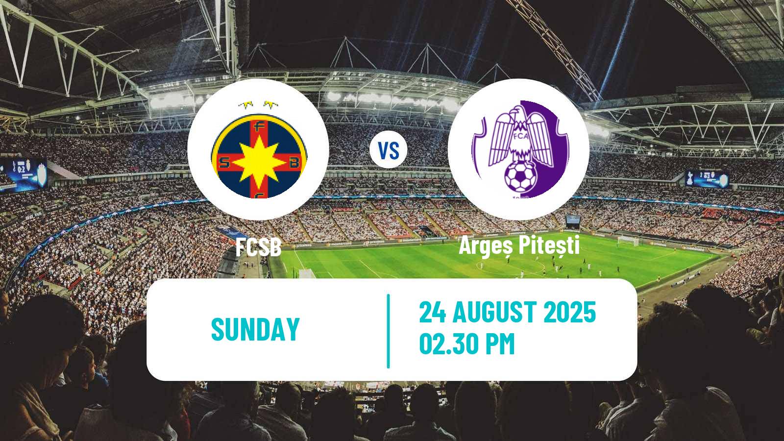 Football Romanian Liga 1 FCSB - Argeș Pitești