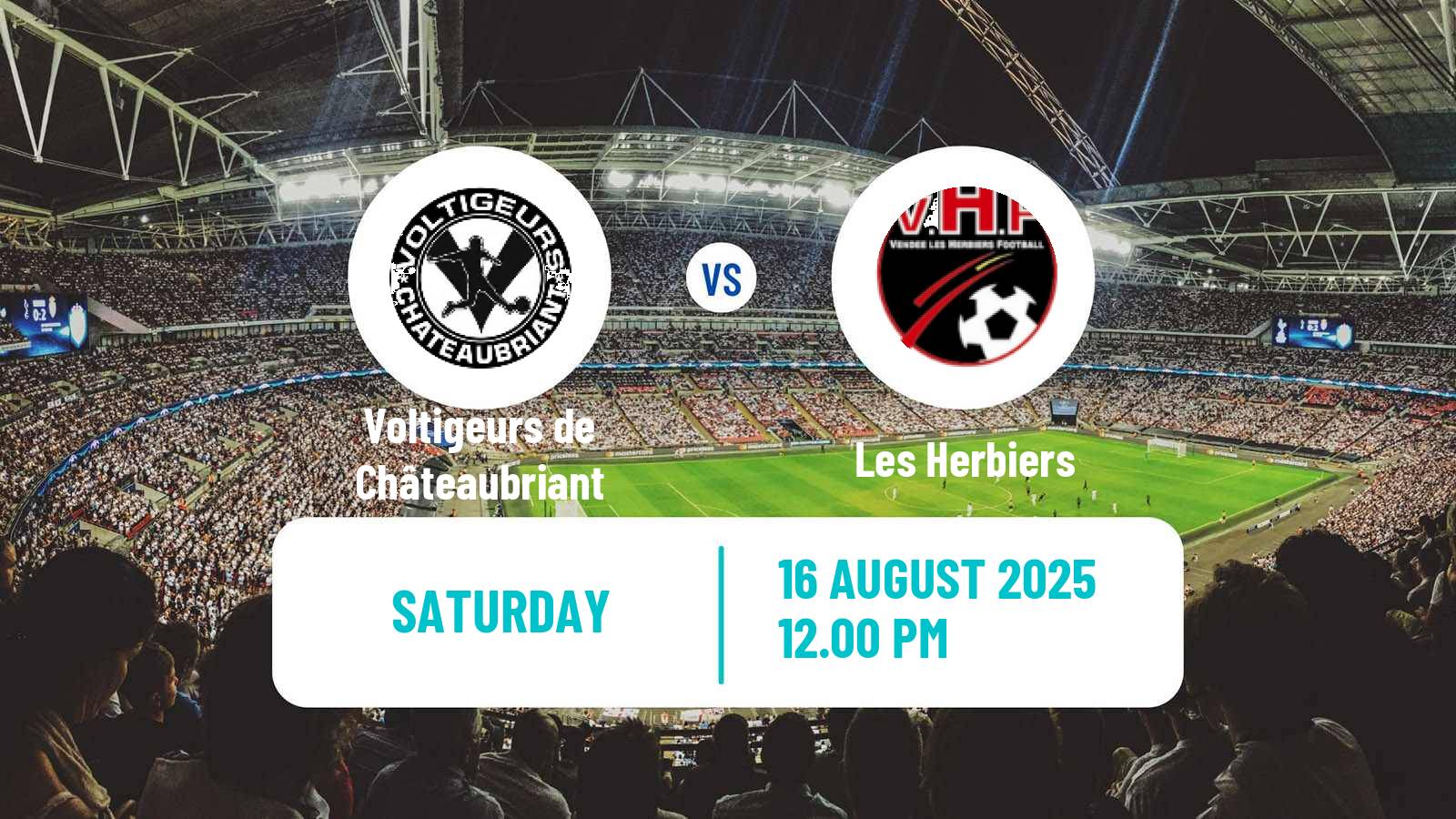 Football French National 2 - Group A Voltigeurs de Châteaubriant - Les Herbiers