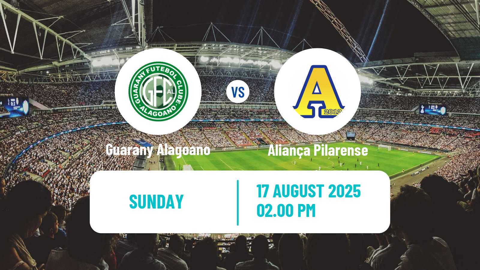 Football Brazilian Alagoano 2 Guarany Alagoano - Aliança Pilarense