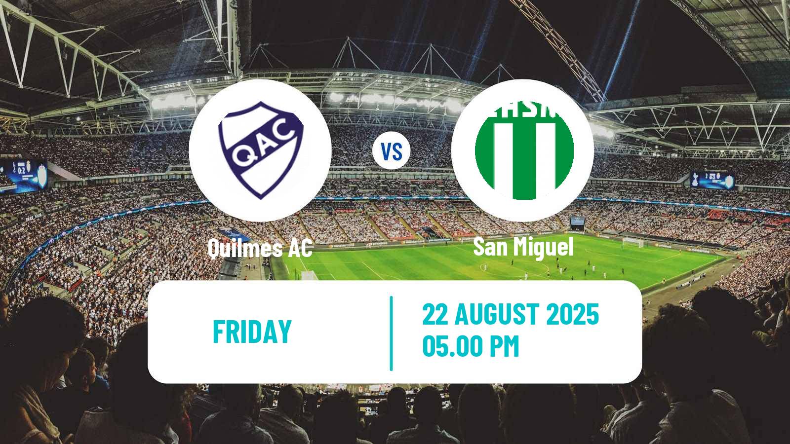 Football Argentinian Primera Nacional Quilmes - San Miguel