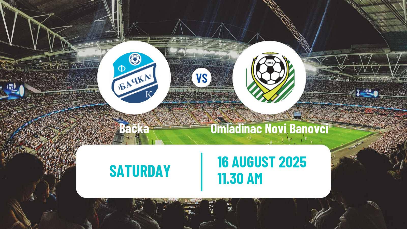 Football Serbian Srpska Liga - Vojvodina Bačka - Omladinac Novi Banovci