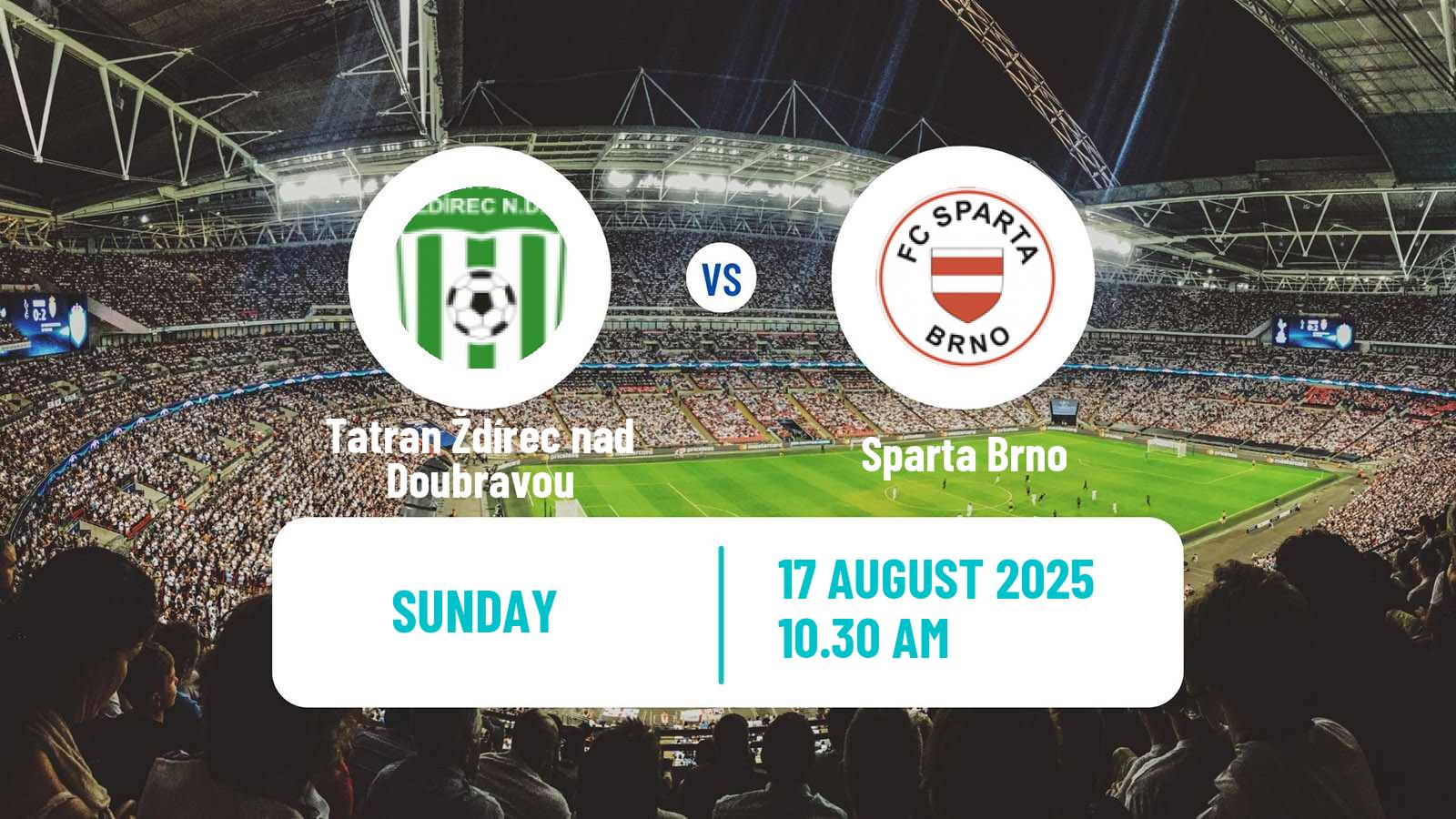 Football Czech Division D Tatran Ždírec nad Doubravou - Sparta Brno