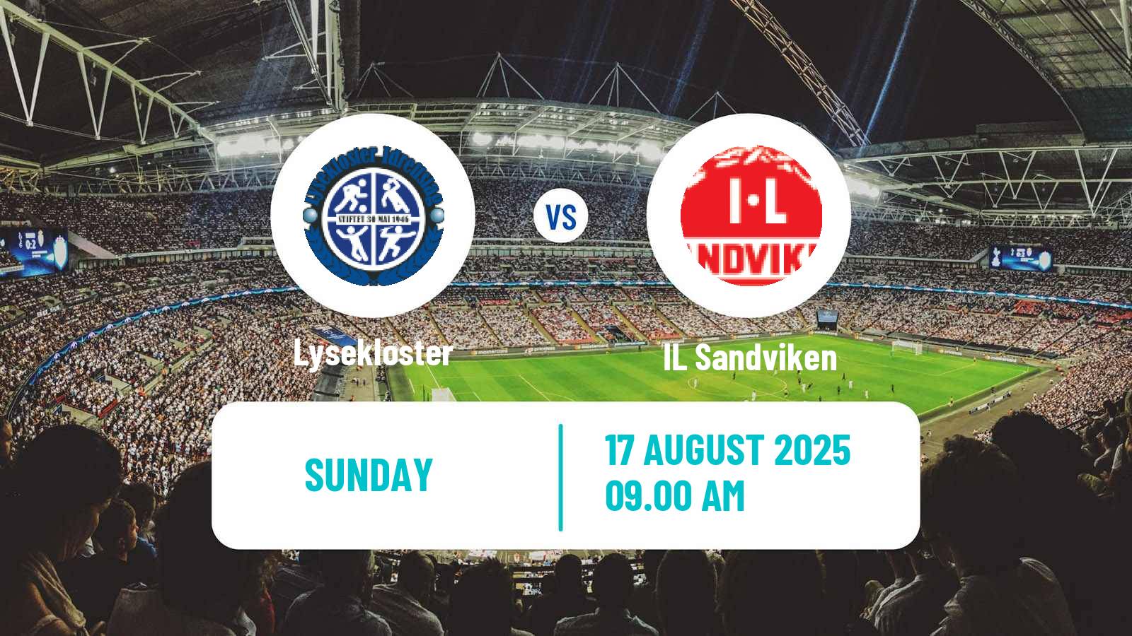 Football Norwegian Division 2 - Group 1 Lysekloster - Sandviken