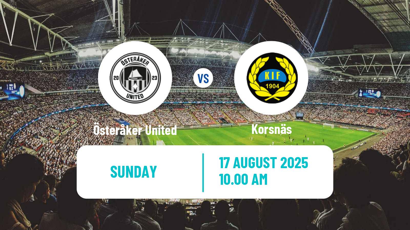 Football Swedish Division 2 - Norra Svealand Österåker United - Korsnäs