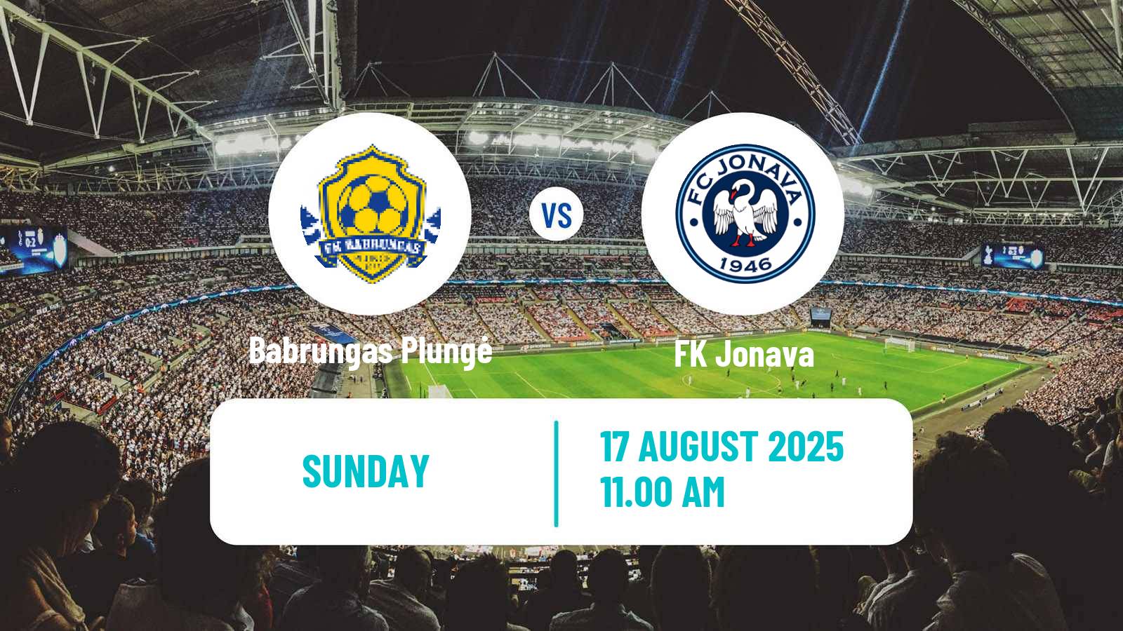 Football Lithuanian Division 2 Babrungas Plungė - Jonava