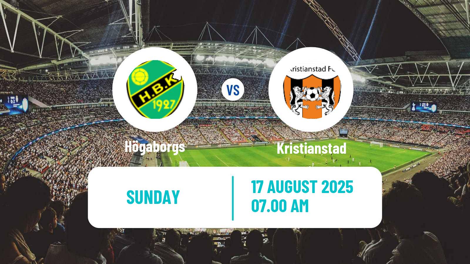 Football Swedish Division 2 - Södra Götaland Högaborgs - Kristianstad