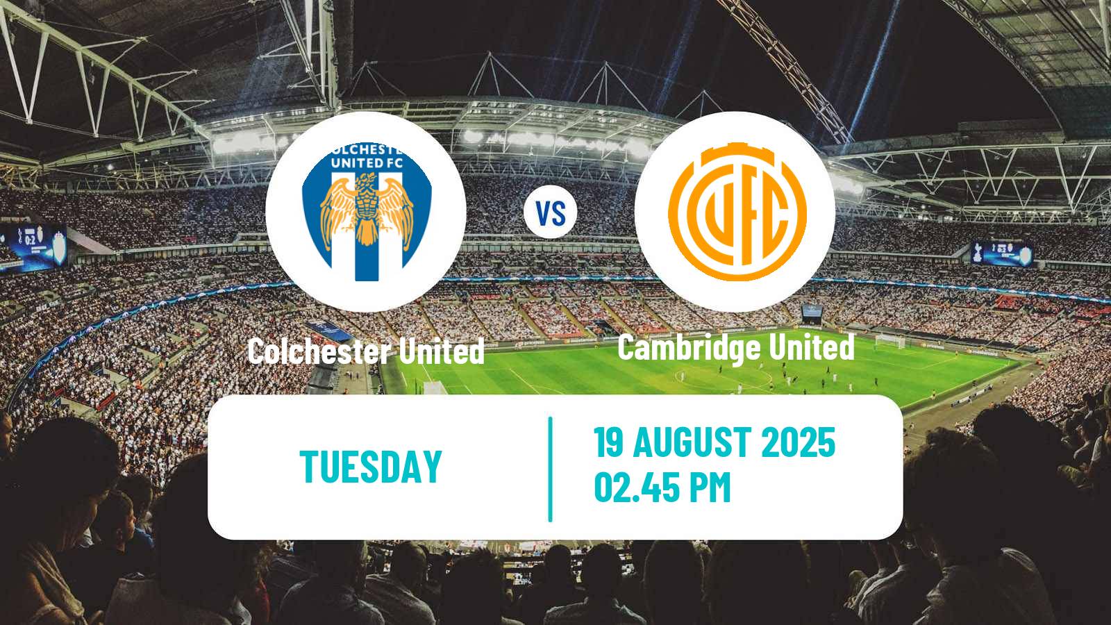 Football English League Two Colchester United - Cambridge United